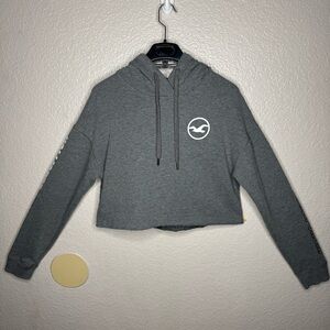 Hollister Charcoal Gray Logo Hoodie